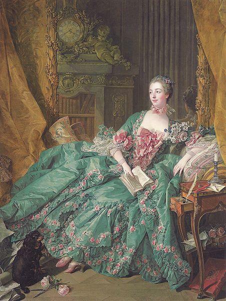 Francois Boucher Portrait de Madame de Pompadour oil painting image